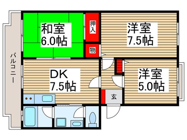 アメニティーふじみ野の物件間取画像